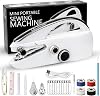 Mini Sewing Machine, Professional Portable & Handheld Sewing Machine for Beginners & Adults, Dual Speed & Dual Power for Clothes, Jeans, DIY Crafts