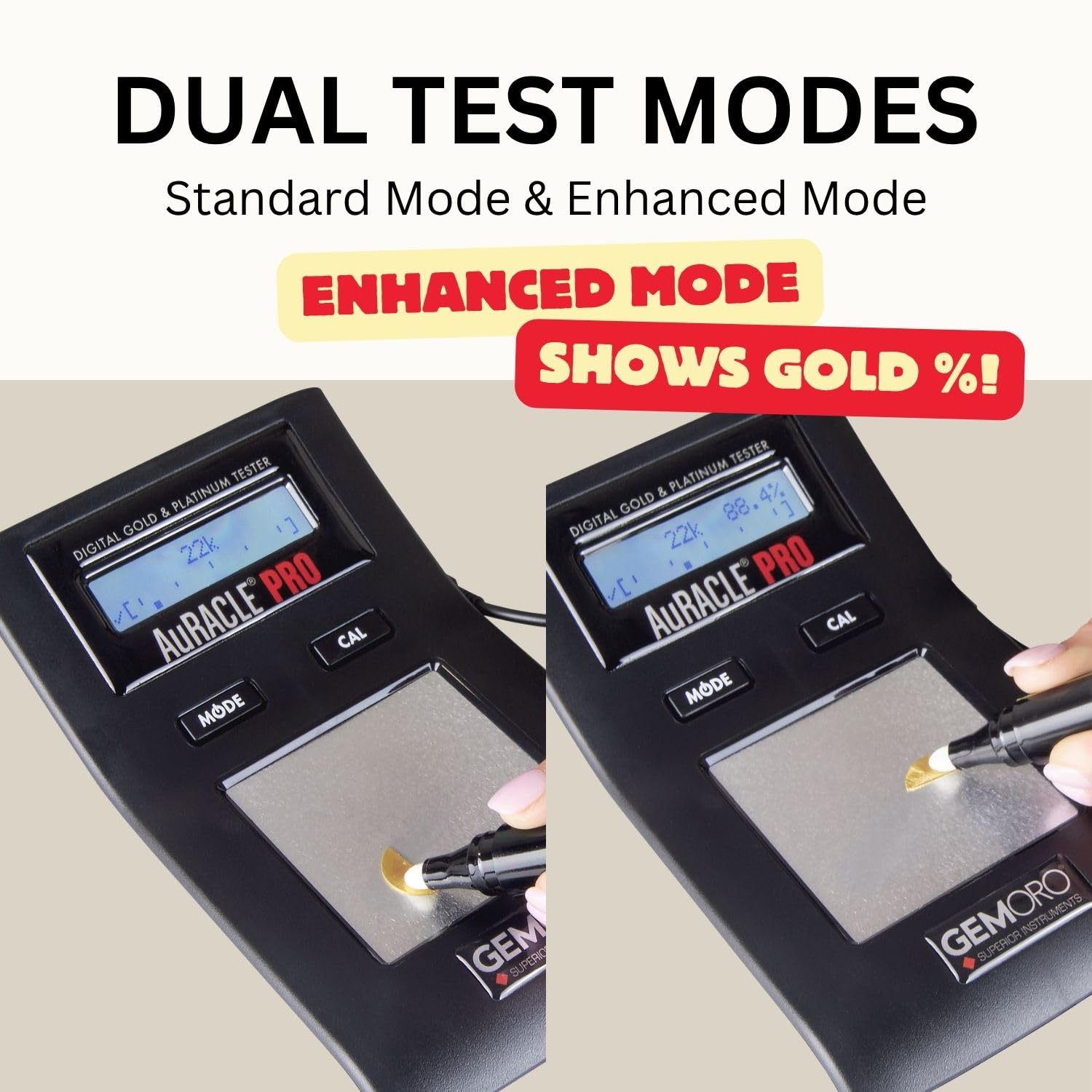 Gemoro Auracle Pro Gold Tester Accurate Compact Portable Machine