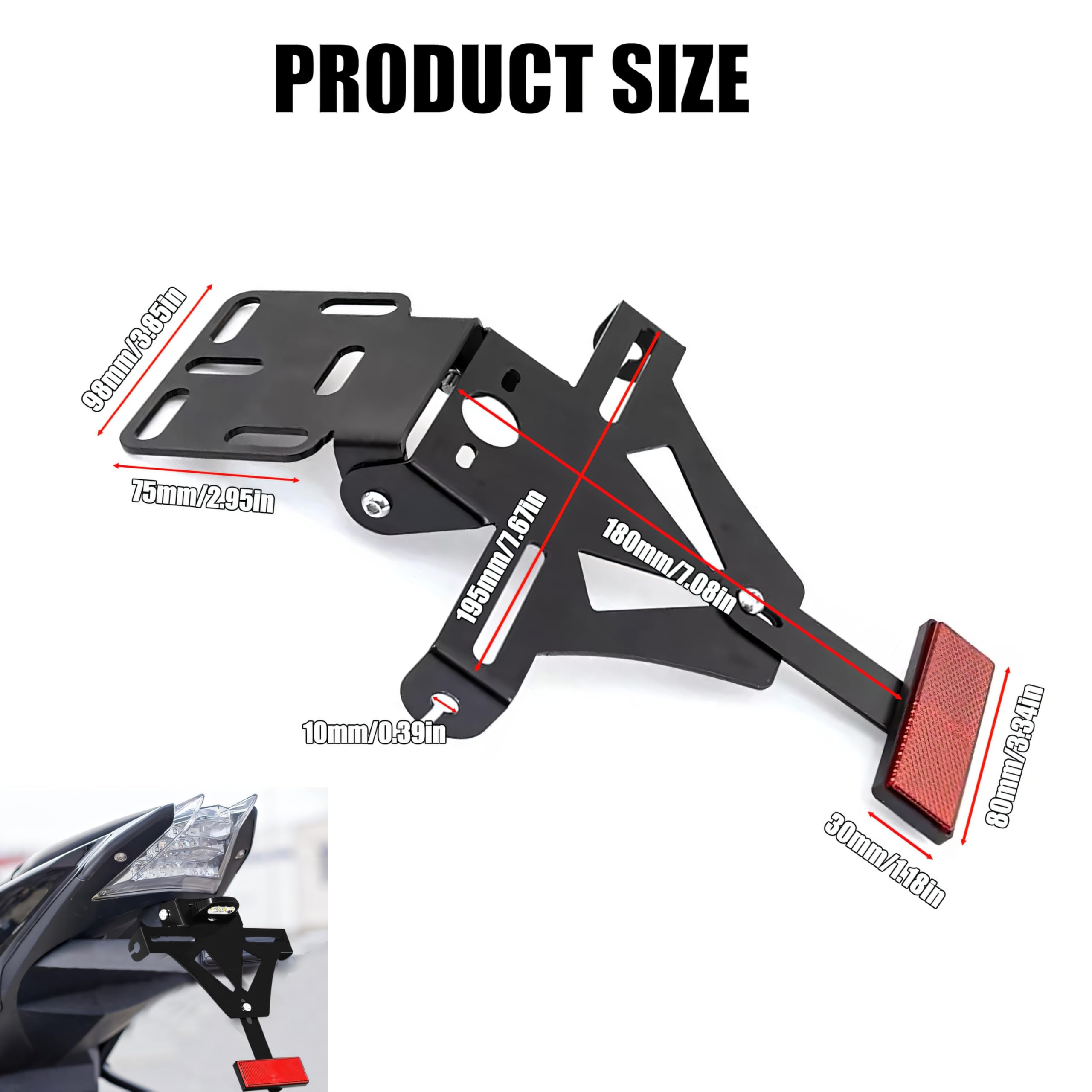 R&G Racing Tail tidy kentekenplaathouder voor Yamaha FZS 600 Fazer