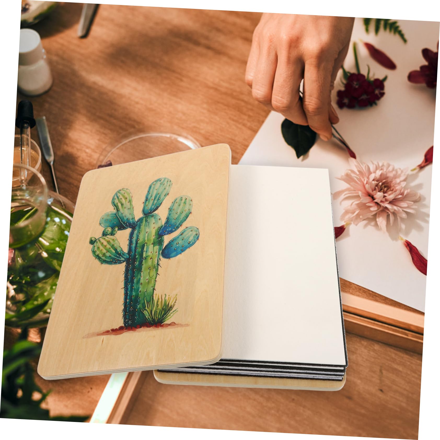 Tofficu 4sätze Blumenpress-set Für Kreative -projekte Werkzeug Von Pflanzen Und Botanischen Exemplaren Für Kunst Und Dekoration Und Tragbar