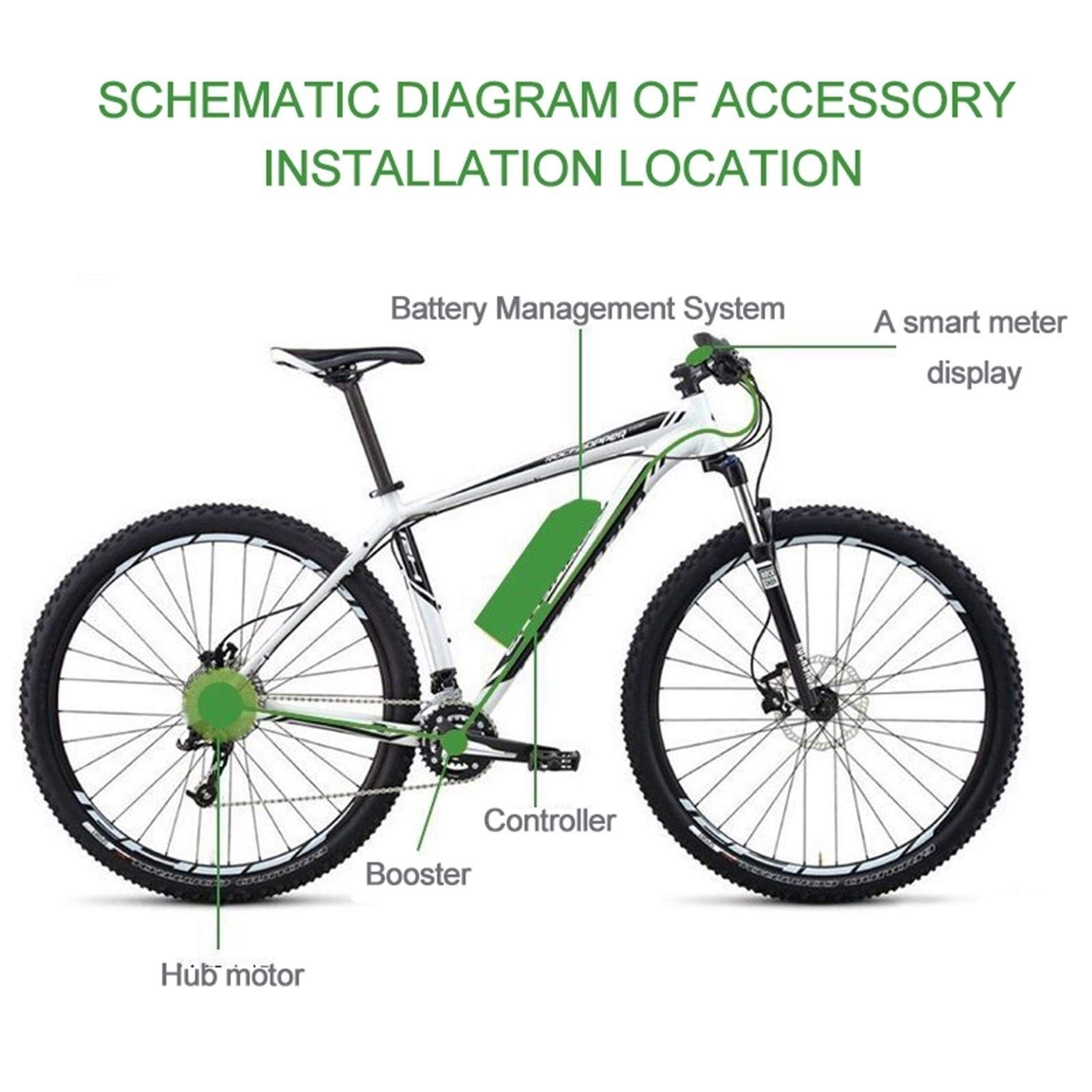 Kit de Conversion de vélo électrique 36V 48V 350W, roue de moteur de