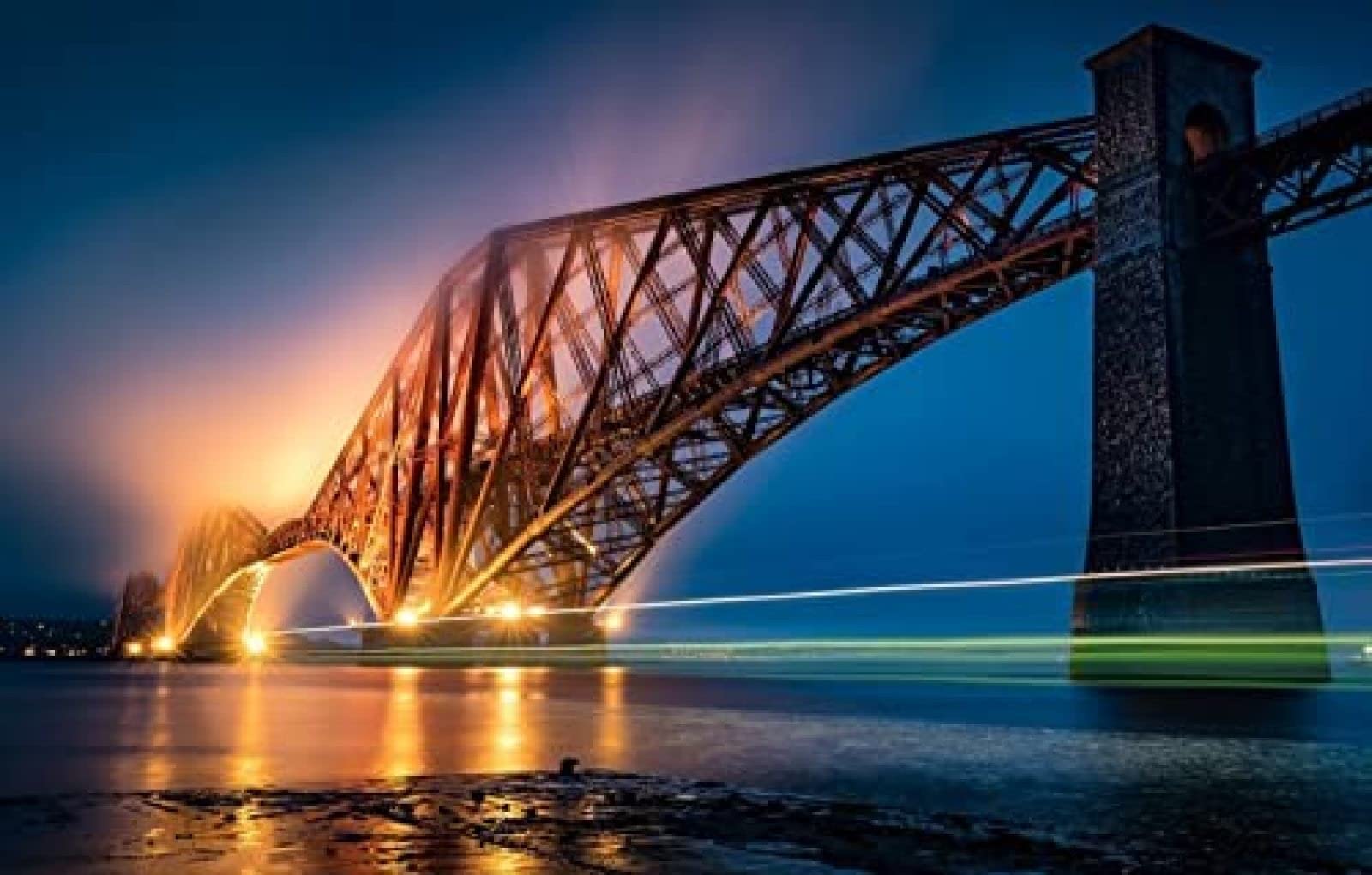Zozoin Paint By Numbers For Adults Beginners Painting By Numbers Kids,Natural Scenery,Scotland,Forth Bridge 40X50cm