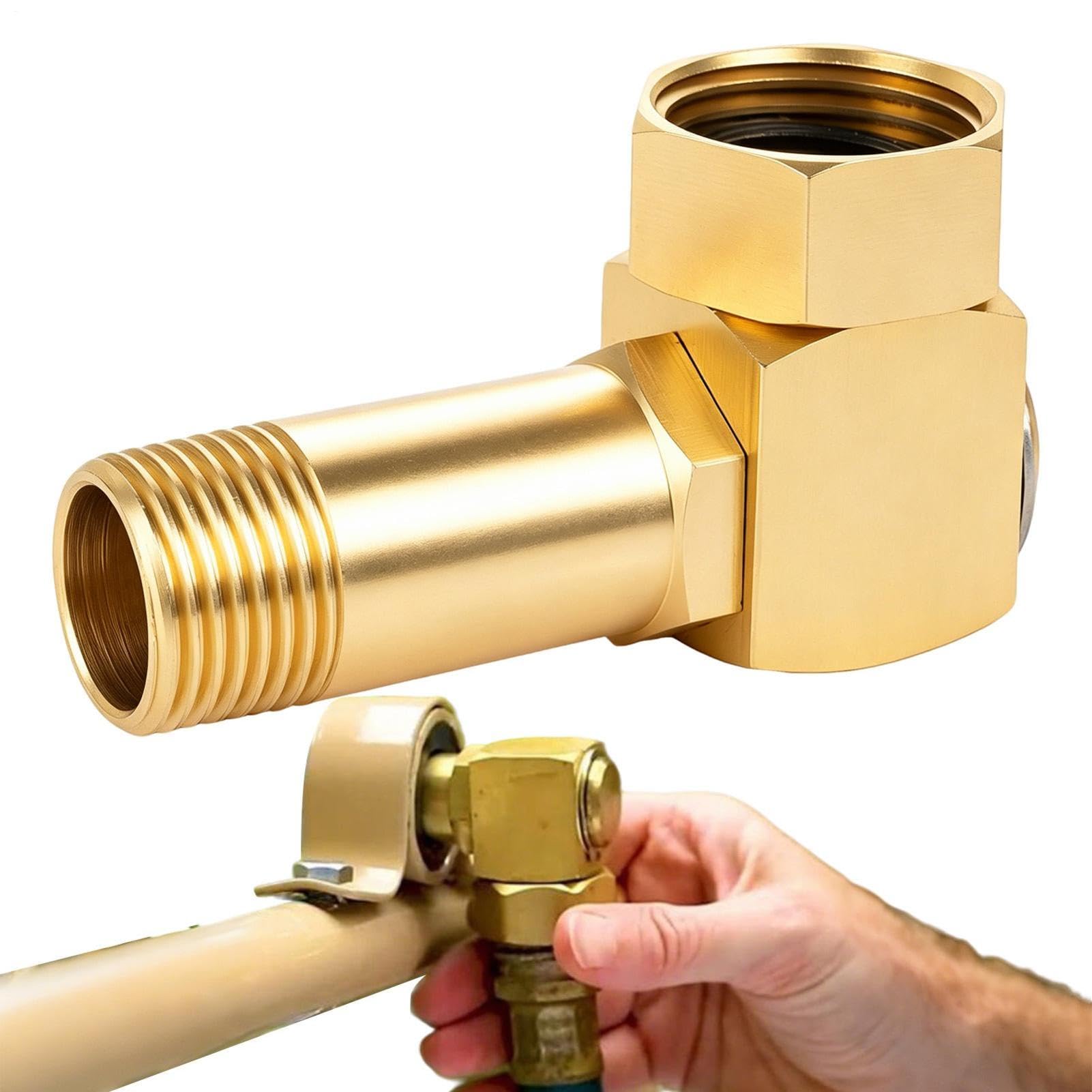 Connecteurs rapides tuyau de jardin en laiton rotatif et adaptateur de tuyau d'arrosage anti-fuite