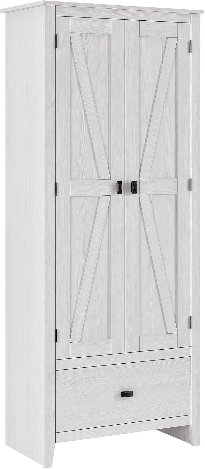 SystemBuild Evolution Farmington 30" Wide Storage, Ivory Oak Cabinet