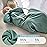 ZIGJOY Shark-Fin Transitional Swaddle for Newborn - 0.5 Tog Rayon Made from Bamboo Transition Swaddle Sleep Sack 6-12 Months Baby Arms Up Swaddle Blanket with 2-Way Zipper, Mint Green