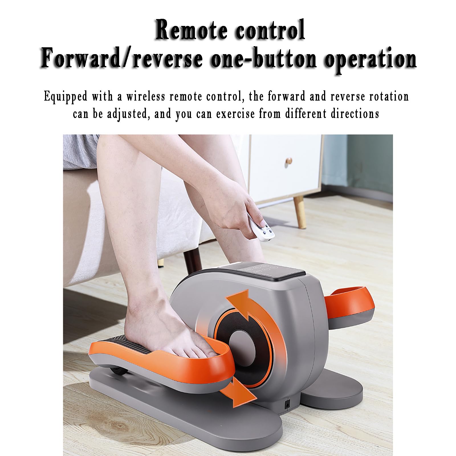 Cicha Maszyna Eliptyczna, Wielofunkcyjny Stepper Rehabilitacyjny, 5 Regulowanych Prędkości, 10 Programów Opcjonalnych, Łagodzi Ból, Poprawia Krążenie, Plastyczność, Ćwiczenia I Kondycję