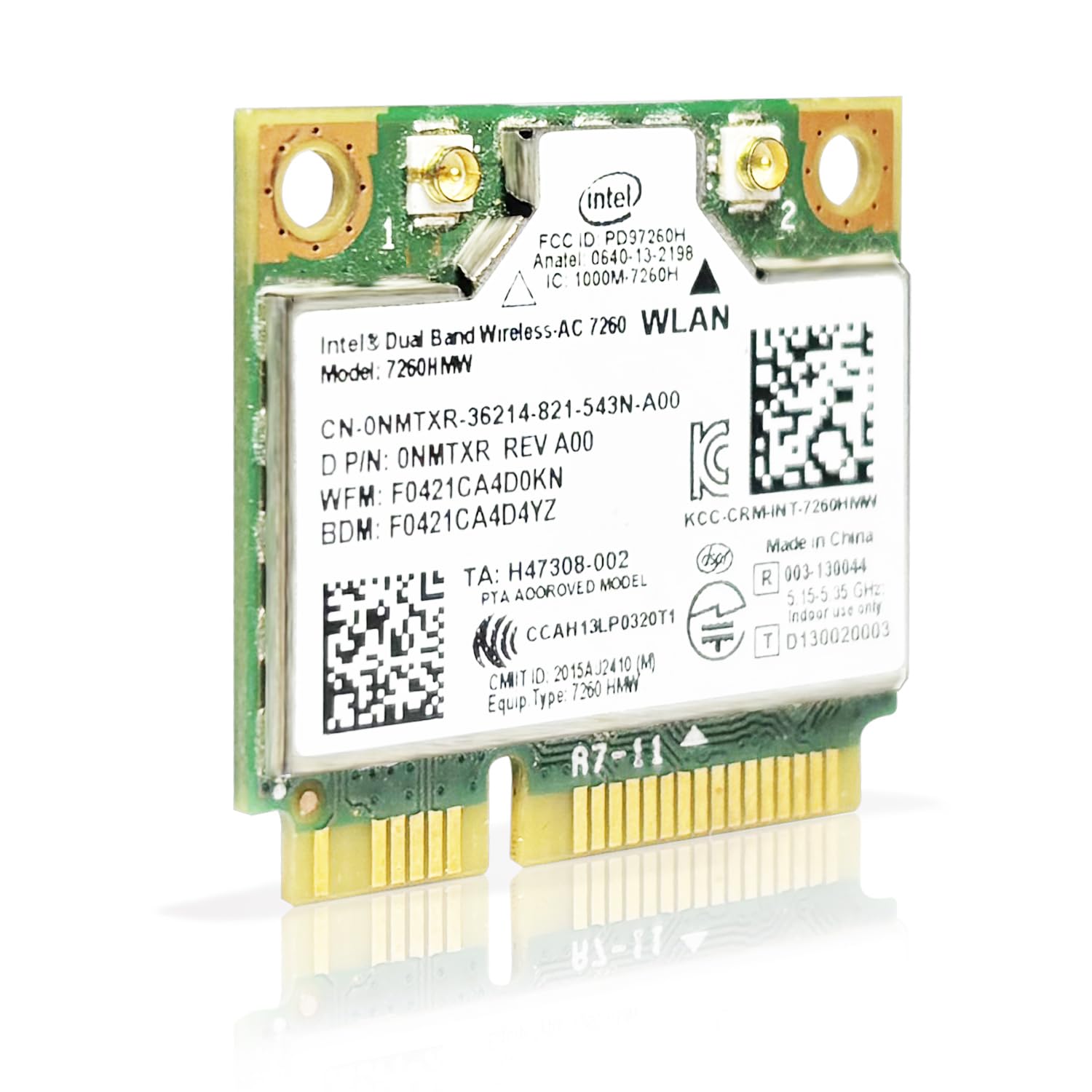 Dual Band WiFi Wireless-Access 7260 AC 7260HMW Network Adapter PCI Express Half Mini Card 2.4/5GHz Bluetooth 4.0 Wireless 802.11ac WiFi Card Speed 867 Mbps