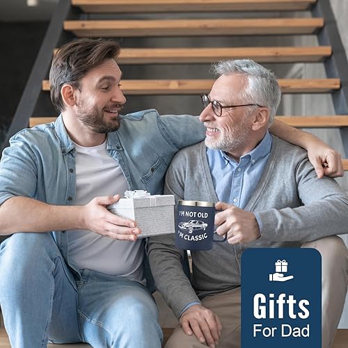 Miniatura 6 de NOWWISH Regalos divertidos para hombres, taza de café clásica con la frase "I'm Not Old I'm Classic", regalos de cumpleaños para hombres, regalos