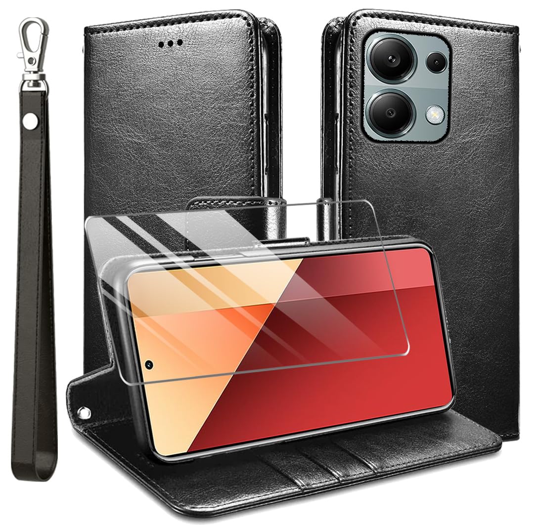 Custodia A Portafoglio Xiaomi Redmi Note 13 4G Custodia A Portafoglio Con Chiusura Magnetica Per Xiaomi Redmi Note 13 Pro+ - Marrone Custodia Magnetica