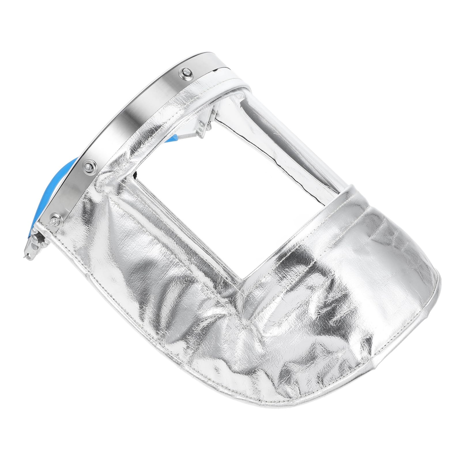 Pantalla de Soldadura Aislante de Aluminio Transparente Plata | Entornos de Alta Temperatura, Uso Industrial, Material PC con Tela y Lámina de Aluminio