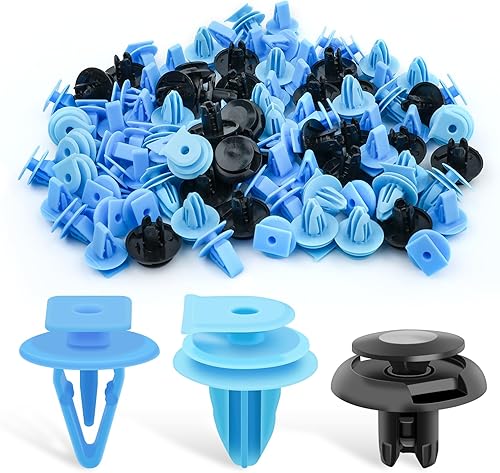 GOOACC 100 piezas de retenedores de ventilación de capó, retenedores de tipo de empuje para parachoques delantero, lavaparabrisas de tapa interior y