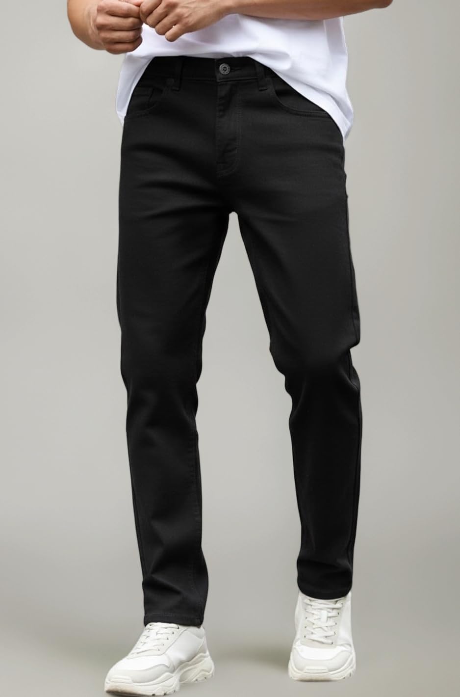 Men Mid Rise Slim Fit Washed Jeans Stretchable