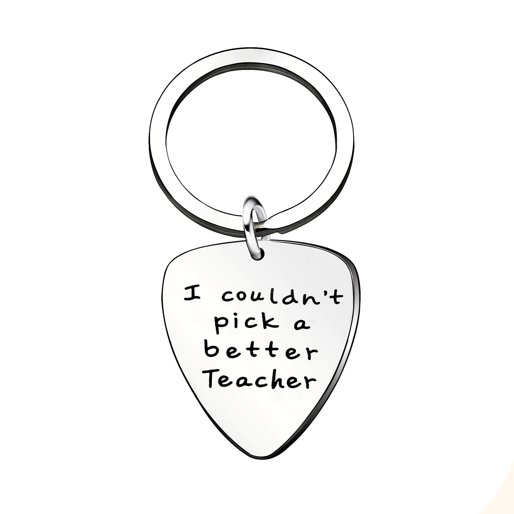 AGR8T Teacher Key Chain Graduation Gifts Guitar Picks Teachers Day - I Couldn't Pick A Better Teacher
