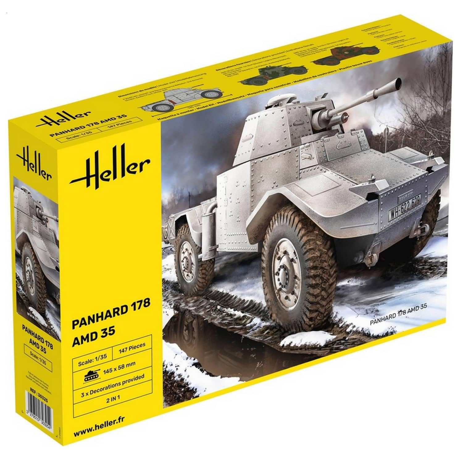 Heller 1:35 - Panhard 178, Unpainted