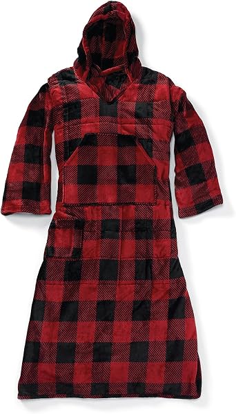 Ella Jayne - 10lb Weighted Hoodie Snuggle, 100% Fleece Weighted Wearable Blanket Hoodie for Adults & Teens, Glass Bead Fill