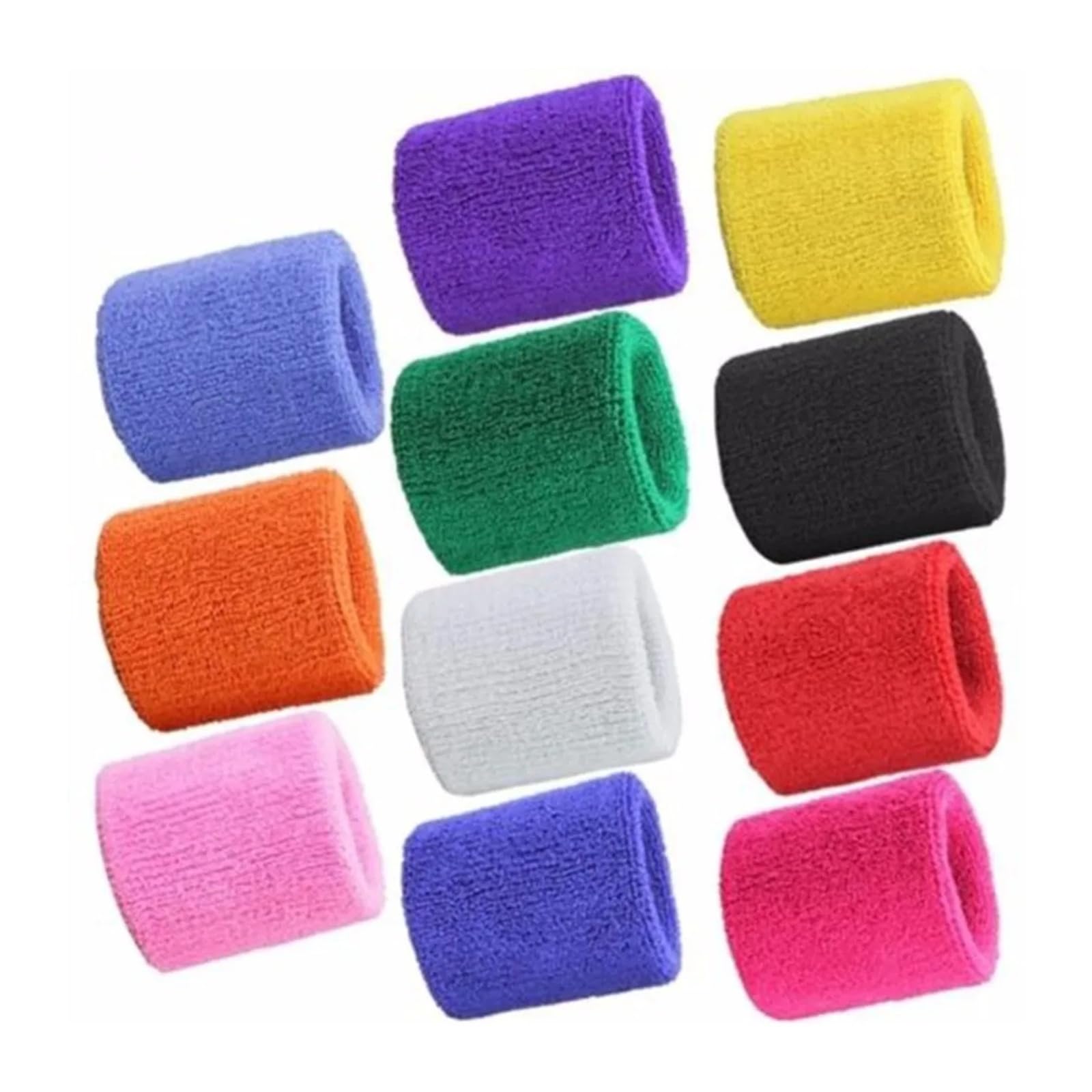 Generico Fascia antisudore da Polso Tennis Sportiva 8x8 cm