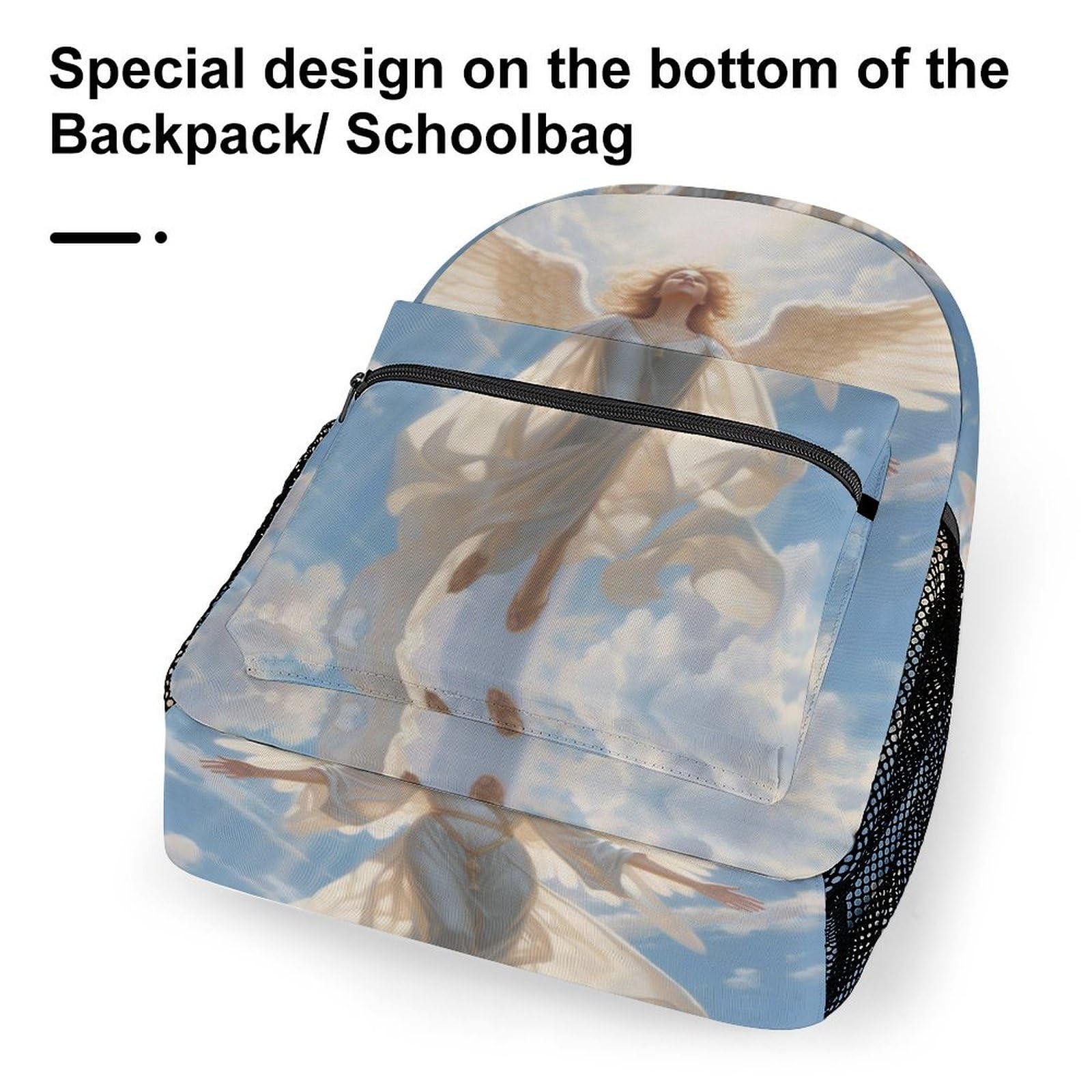 SchöNer Engel Schulrucksack MäDchen Jungen Gott Schulranzen Casual Daypack Buchtasche BüChertasche FüR Schule Und Reise One Size