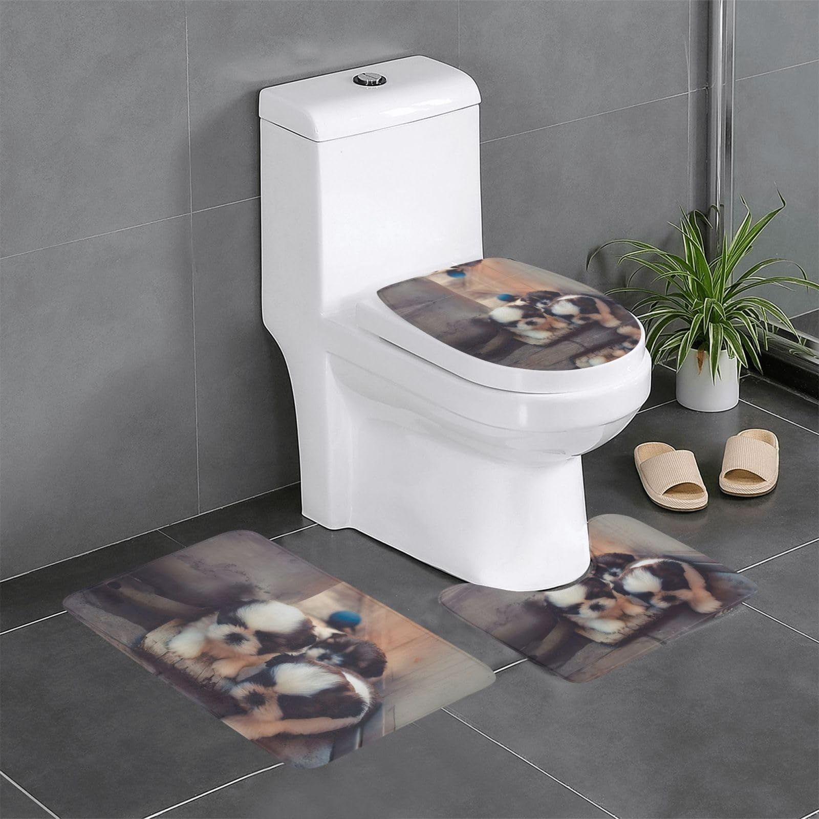 Tapis de bain chiot absorbant pour éviter les sols mouillés