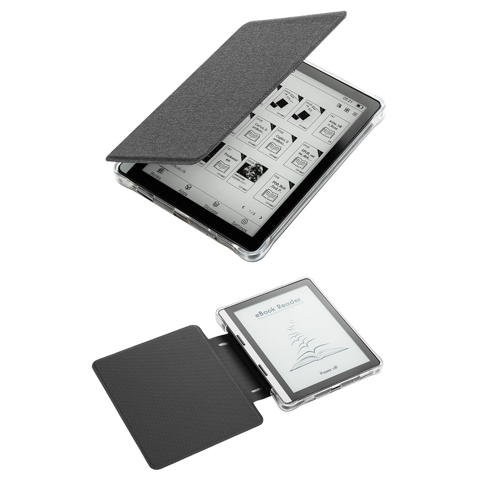 GOWENIC EReader mit Langer Akkulaufzeit | 5,76-Zoll-Ultra-Clear-Antireflexions-Tablet für EPUB PDF MOBI (2G+32G)
