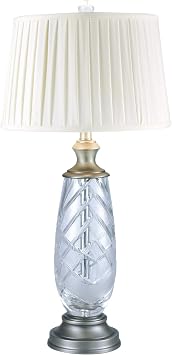 Dale Tiffany SGT17164F 24% Lead Crystal Table Lamp, Lake Butler