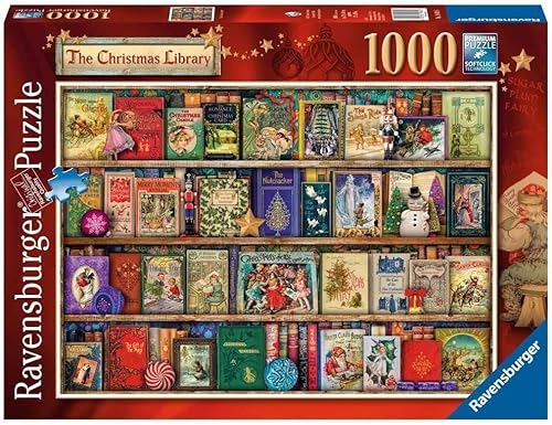 Miniatura 4 de Ravensburger The Christmas Library, rompecabezas de 1000 piezas