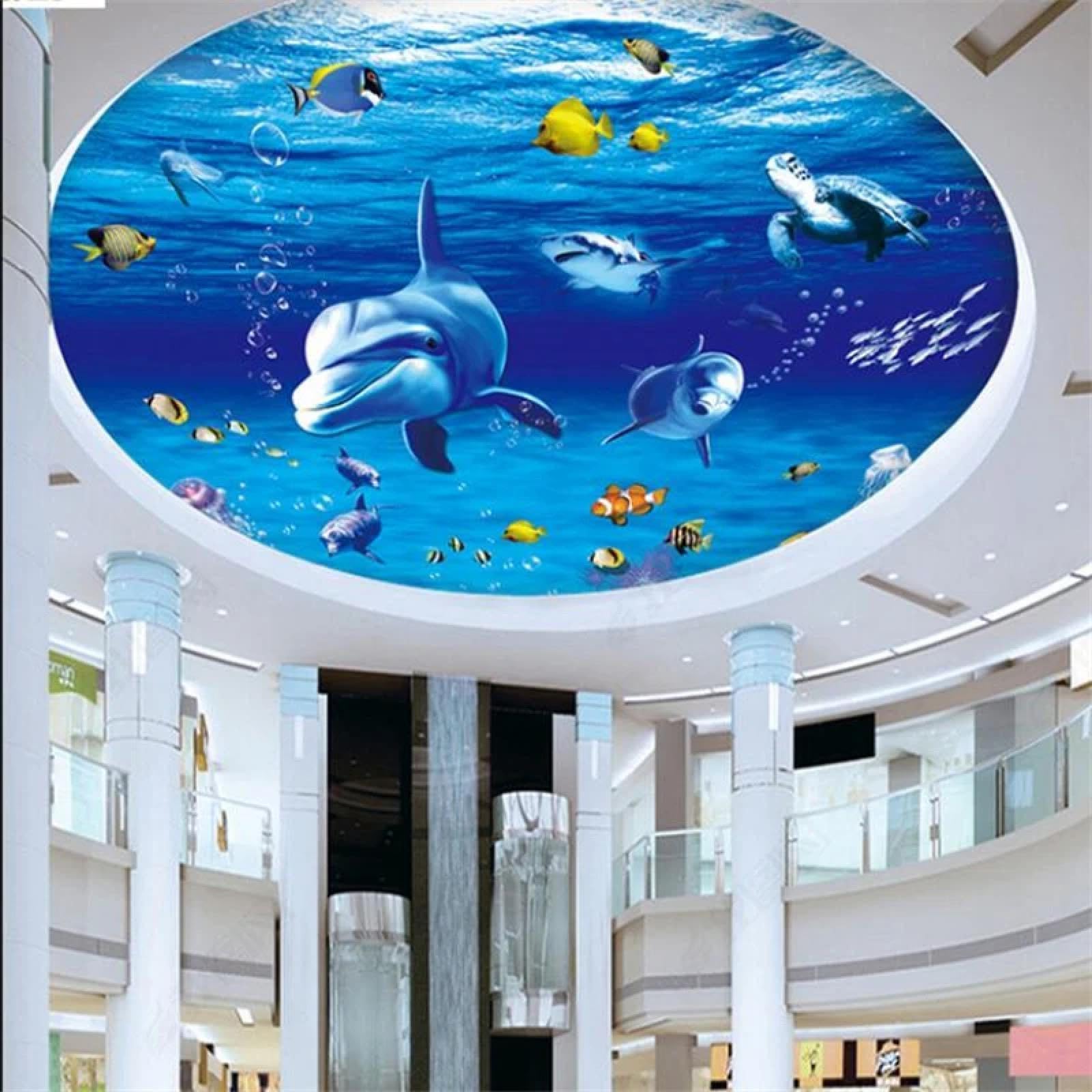 Papier peint mural 3d pour plafond autocollant chambre
