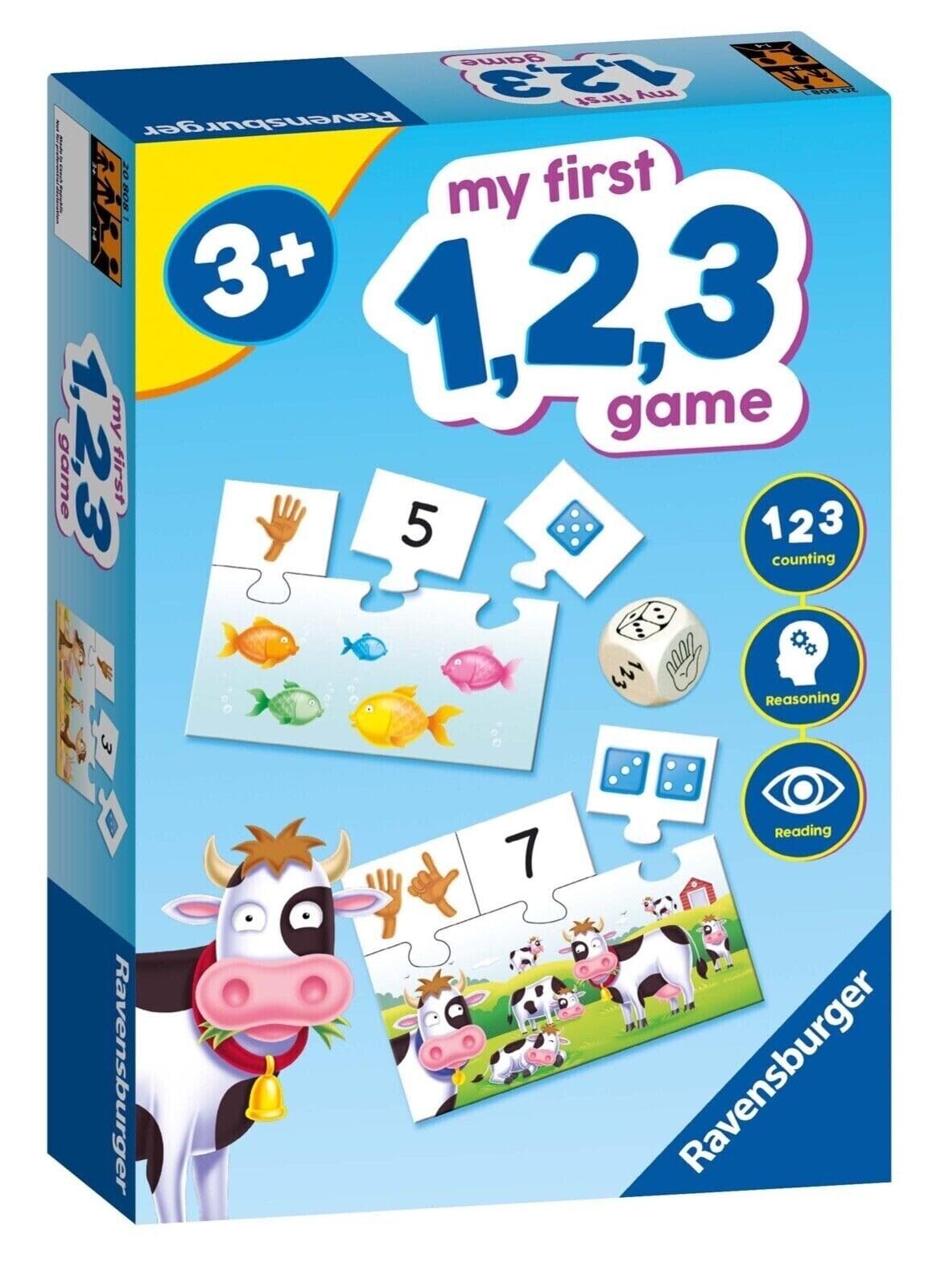 Ravensburger My First 1,2,3 Educational Games for Kids Age 4 Years Up - Ideal for Early Learning & Development