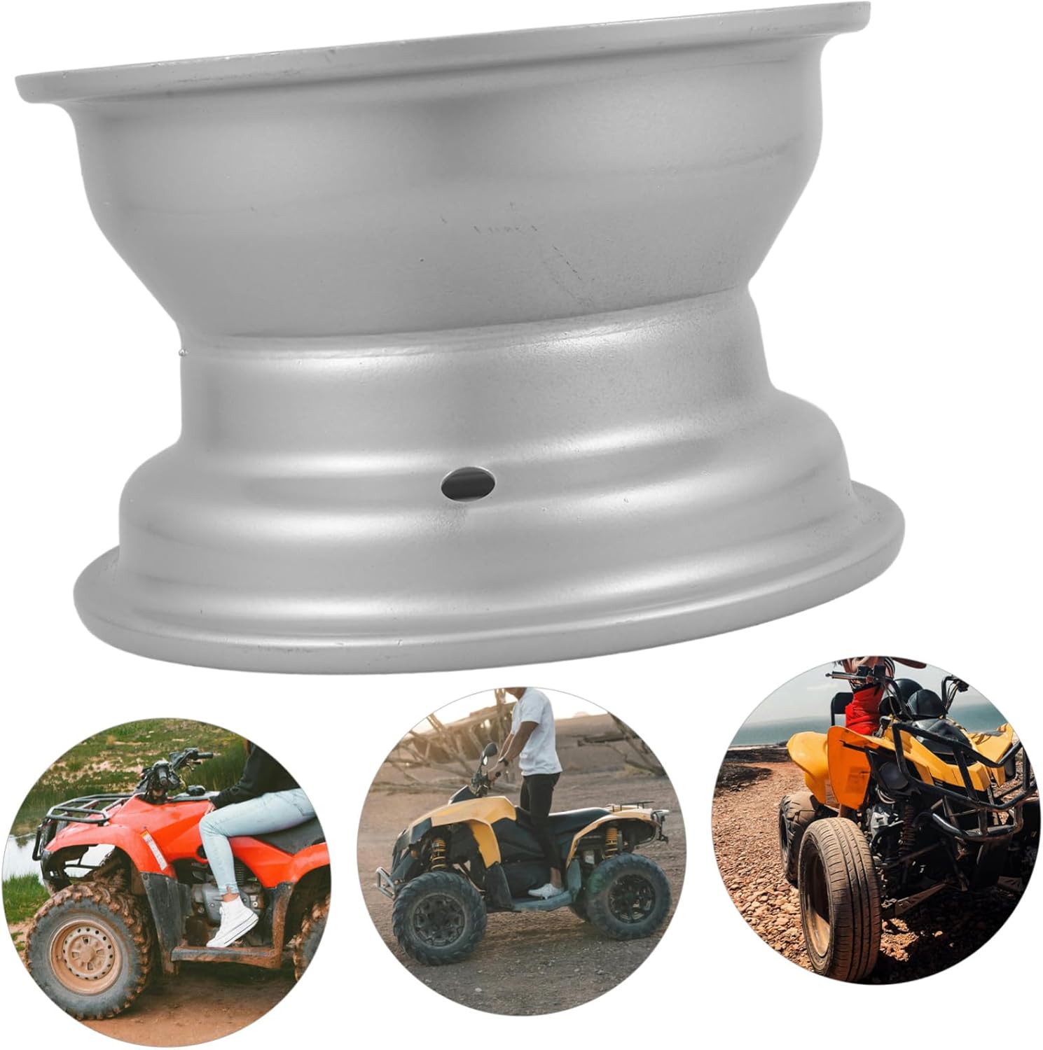 Rim Replacement 3-hole Atv Wheel Rim Iron Material Easy to Install for 50-125cc Atv