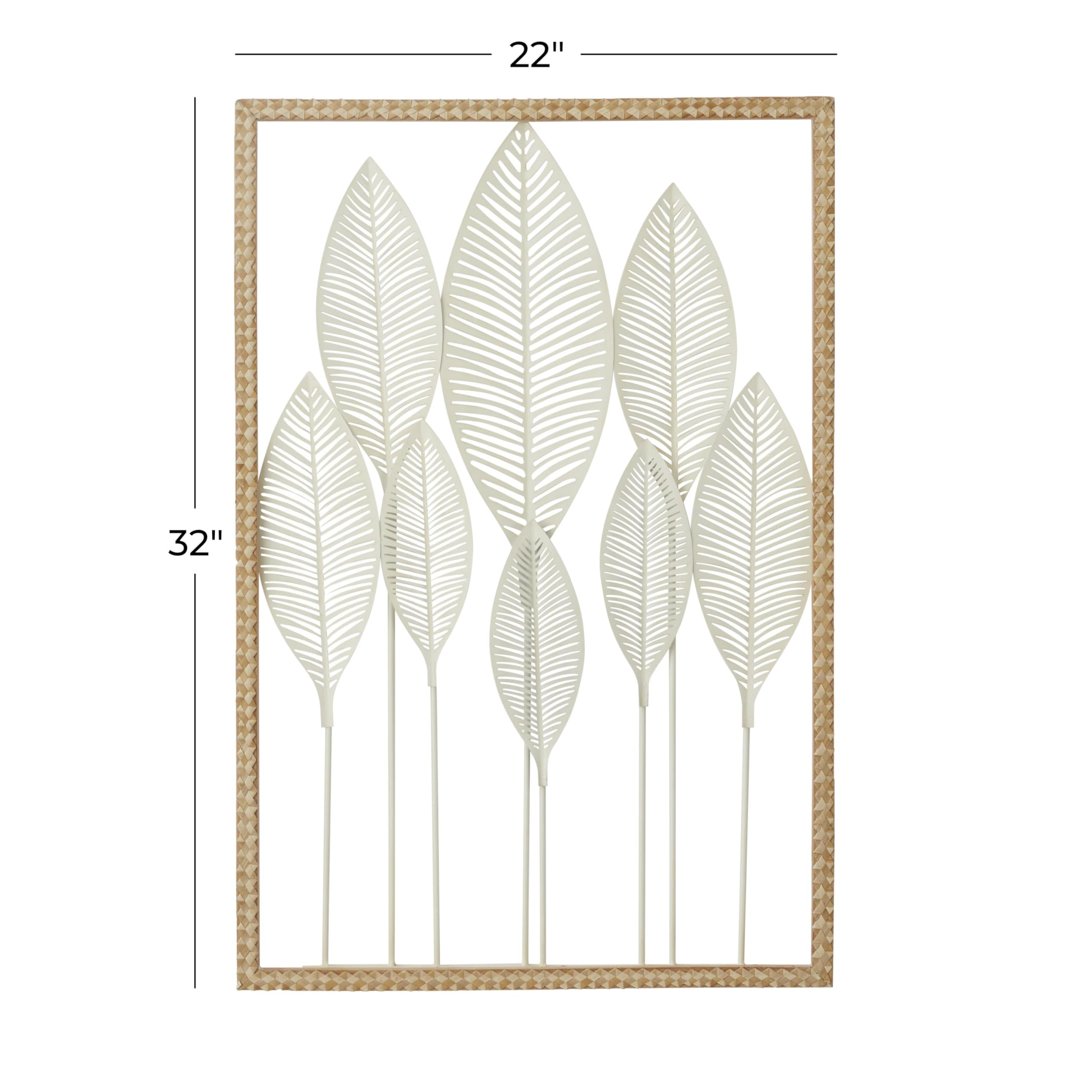 その他 Etain decoration murale Amazon.com: Deco 79 Metal Leaf Home Wall Decor Tall Cut-Out Wall