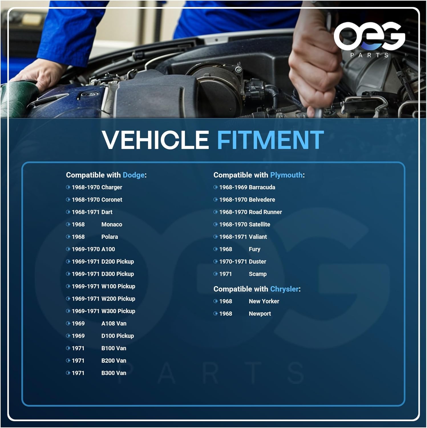 OEG Parts New Windshield Wiper Motor Compatible with Dodge B100 Van 71-71 2770090 2822252 40-350 85-350