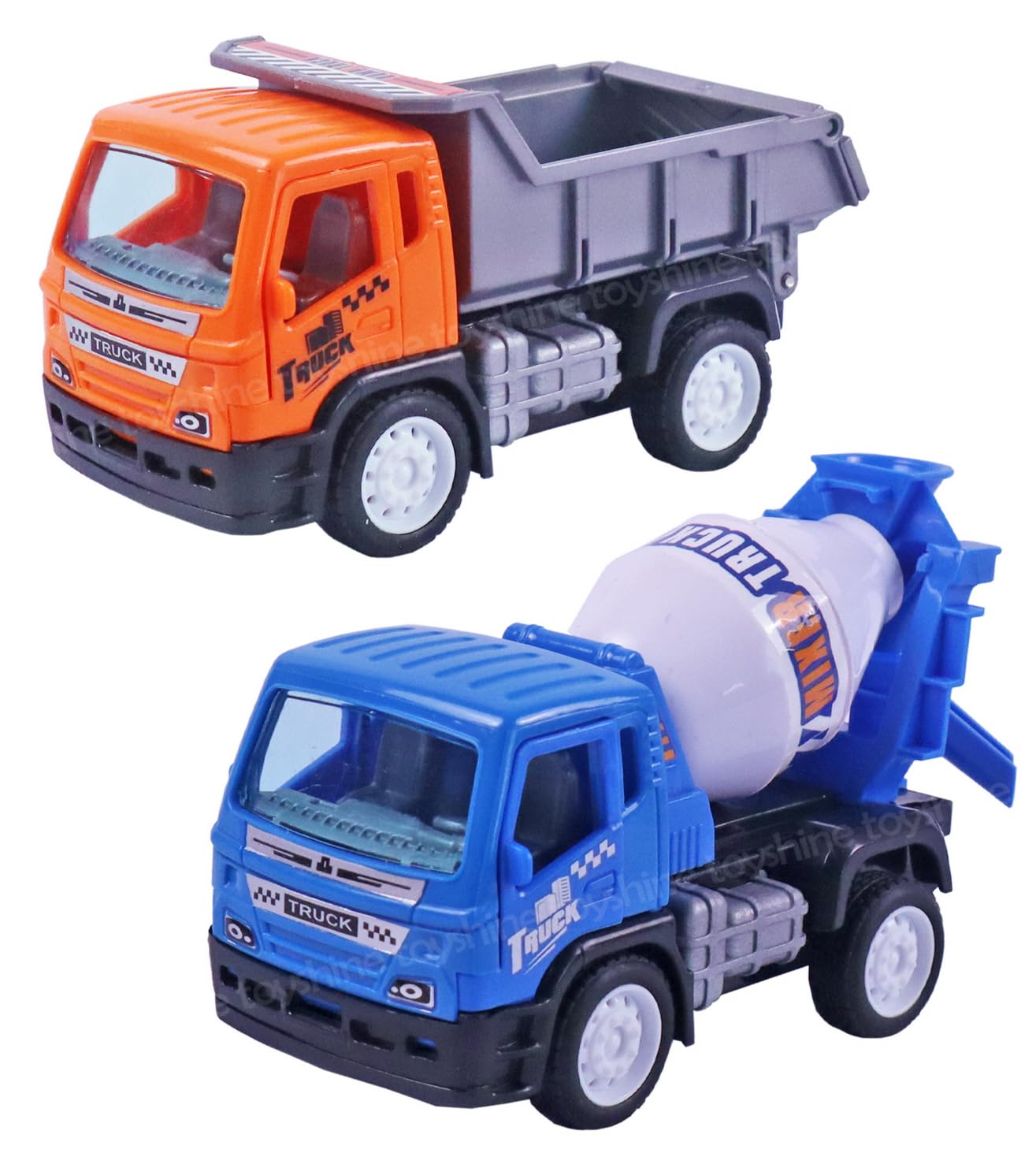 Toyshine Pack of 2 Pullback City Builder Construction Truck Vehicles Dumper and Cement Mixer Truck Toy Moveable Parts Non -Toxic for 3+ Years - Model C (B0D4VK5ZN8) Amazon Price History, Amazon Price Tracker