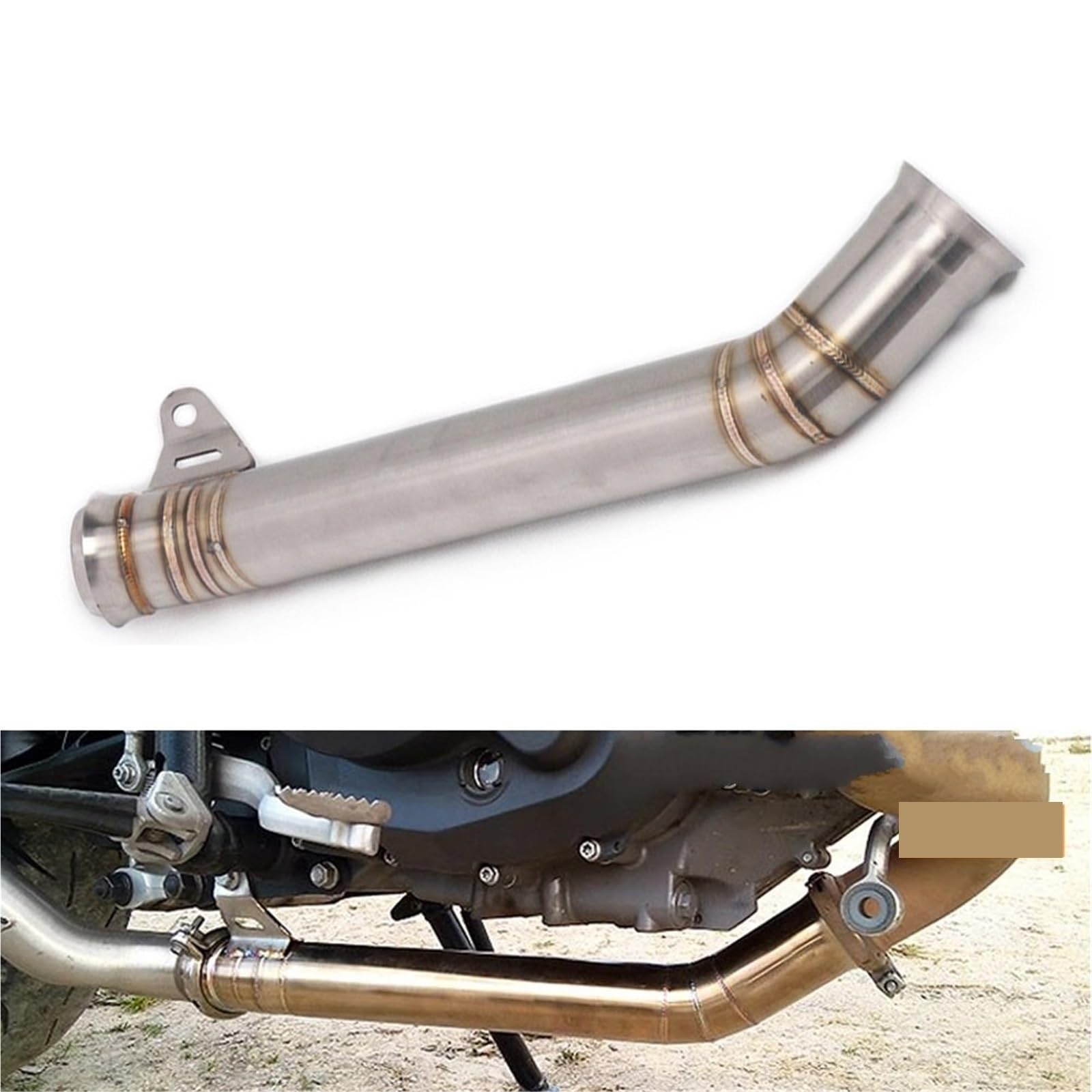 końcówka wydechu Rura środkowa motocyklowa rura typu slip-on wydechowa łącząca do KTM DUKE 690 2012-2017 2013 2014 2015 2016 układ wydechowy samochodowy
