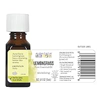 Vista 4 de Aura Cacia Aceite esencial, citronela inspiradora, 0.5 onzas líquidas, el embalaje puede variar