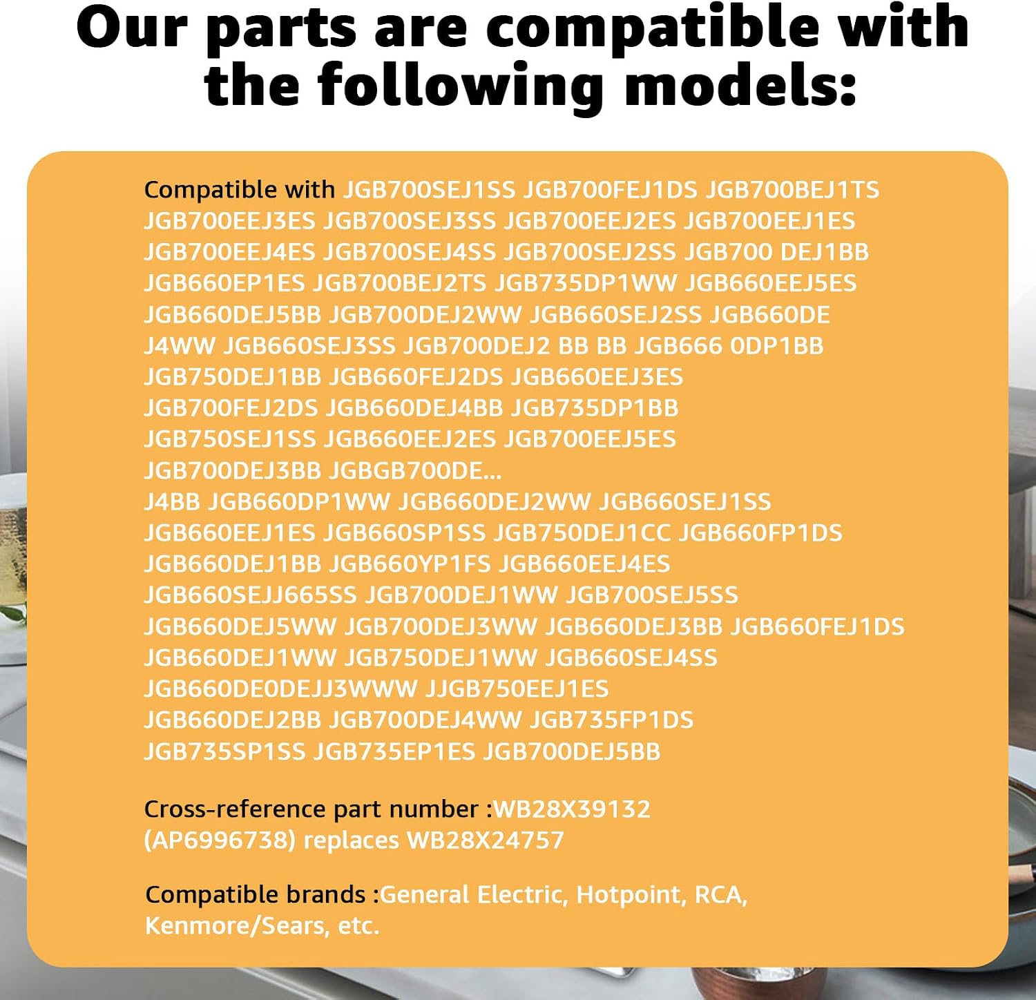 WB28X24757 LP Liquid Propane Gas Conversion Kit Compatible with GE/Hotpoint/RCA/Kenmore Ranges - Replaces WB28X39132 & AP6996738
