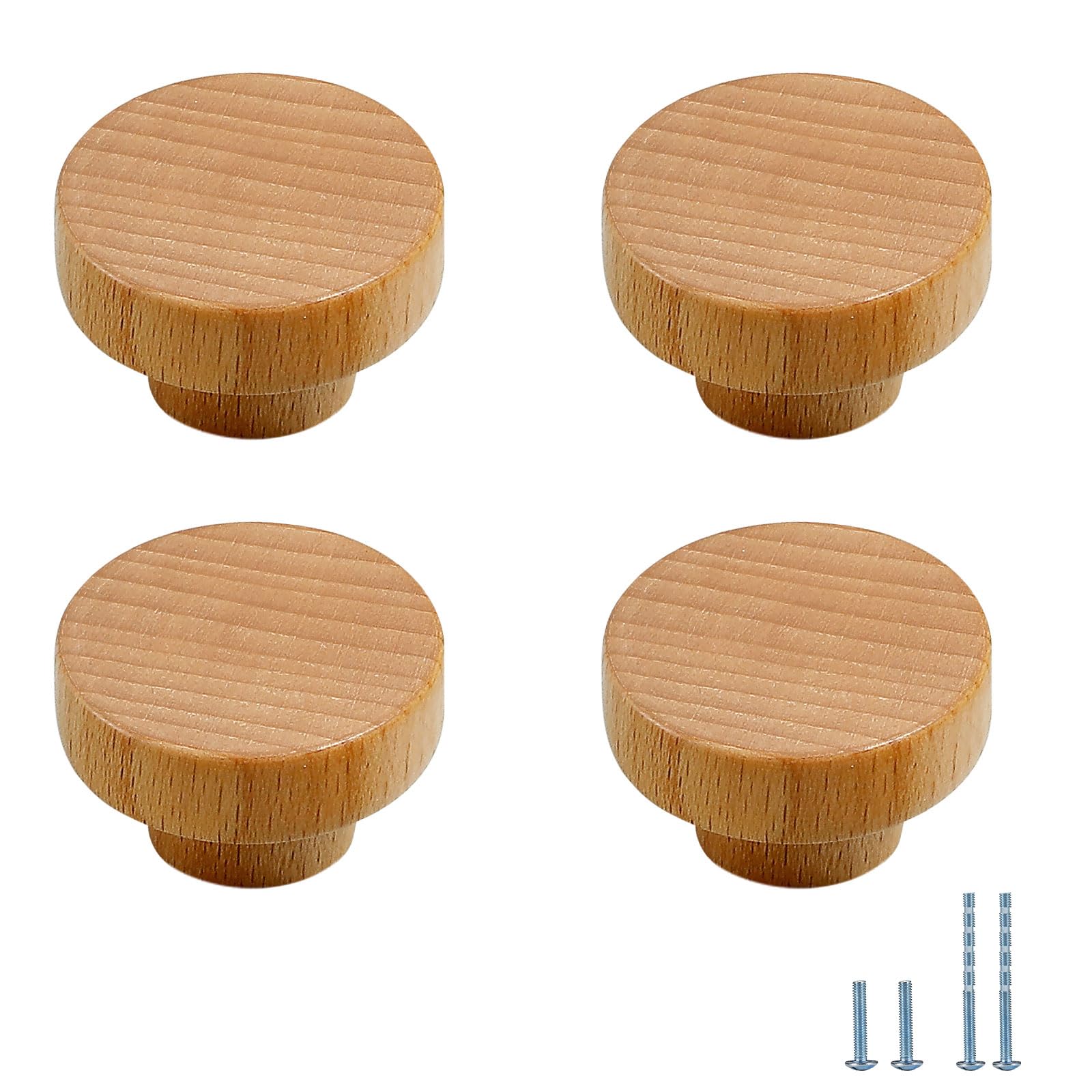 Evionlin 8 Pack M 35mm Minimalist and High-End Chinese-Style Cabinet Door Handles Cabinet Drawer Pulls Single-Hole Wardrobe Knobs Wooden Door