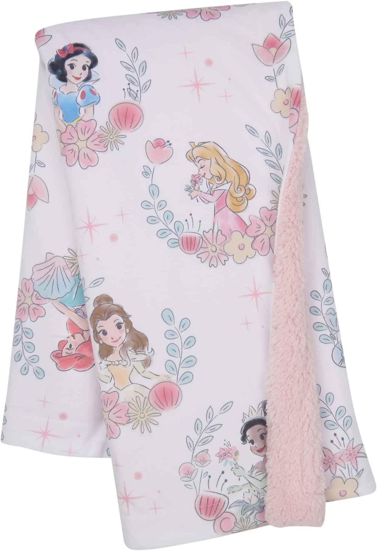 Lambs & Ivy Disney Princesses Baby Blanket - Ariel,Snow White,Cinderella,& More