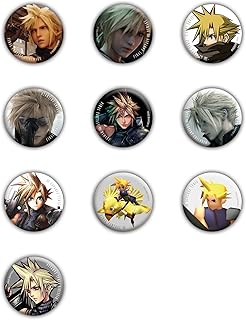 ファイナルファンタジーVII カンバッジコレクション 〈クラウド・ストライフ〉 vol.1 BOX商品 1BOX=10個入り 全10種類