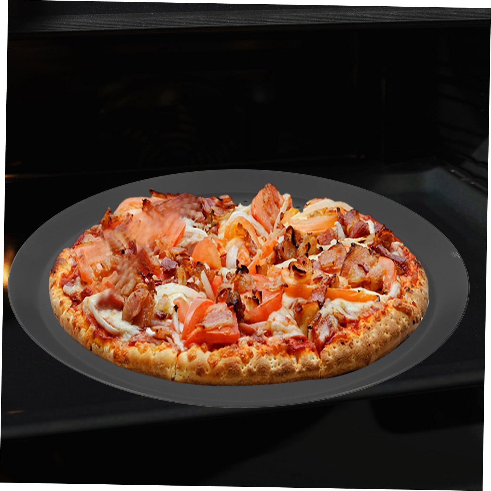 PRETYZOOM Teglia per Pizza Rotonda 13in in Lega di Alluminio Forata 1 Pezzo