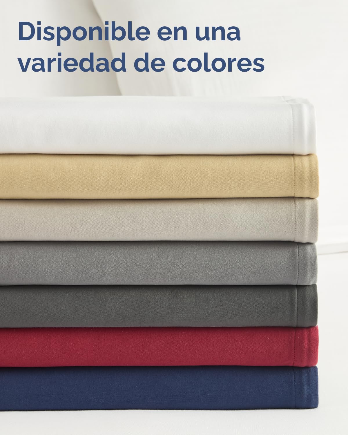 Sábana bajera ajustable 200x200 cm Blanco - 100% Algodón Jersey suave & transpirable - Bolsillo 40 cm / 16" - Sin arrugas, Resistente, Hipoalergénico & Transpirable - Certificado OEKO-TEX Standard 100