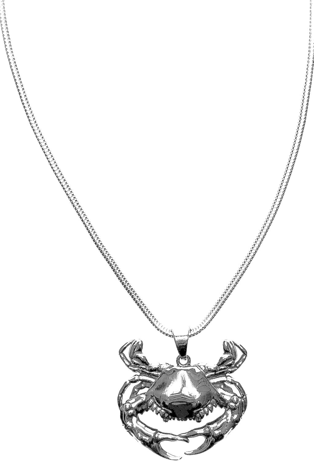Titanium Steel Large Crab Pendant Statement Necklace - Image 2