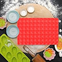 Vista 9 de Mini caramelo de chocolate para automóvil, moldes de silicona en forma de automóvil pequeños para hornear, galletas, galletas, pudín de galletas