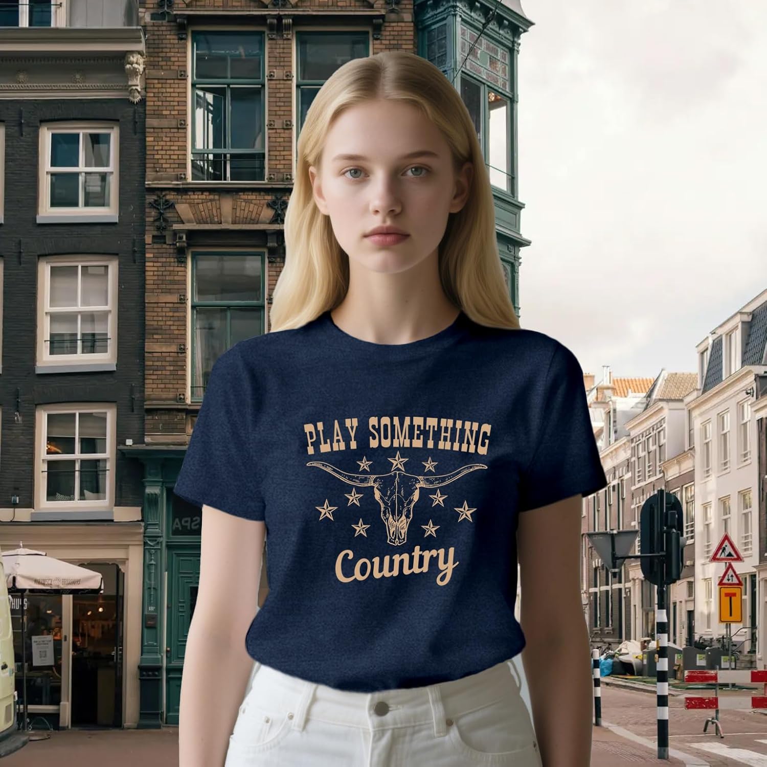 Country Music Shirts for Women Western Cowgirl Tshirts Country Concert Crew Tee - Image 4