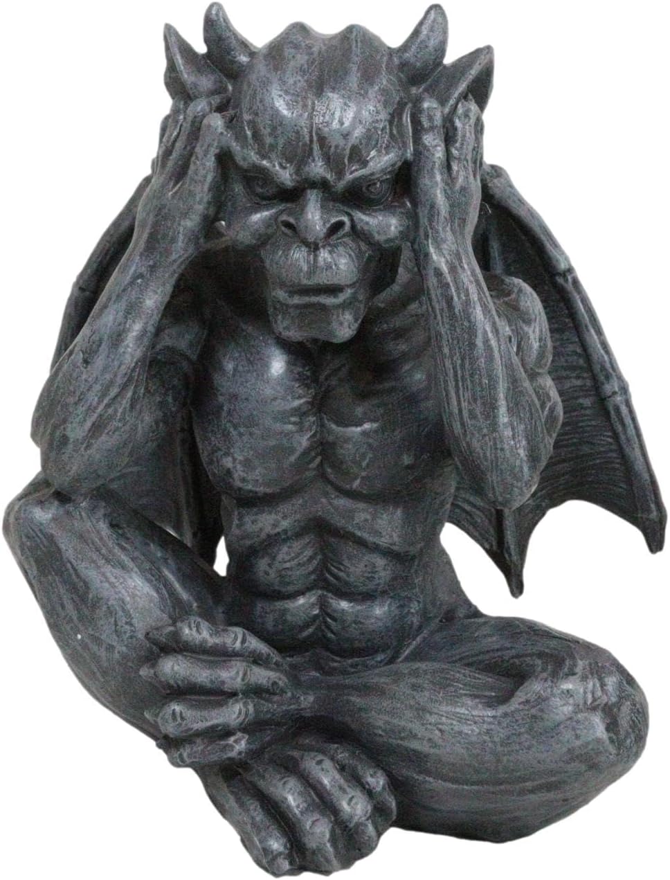 Ebros Gift Notre Dame Whimsical Winged See Hear Speak No Evil Sitting Gargoyles Figurine Set of 3 As Fantasy Gothic Macabre Cathedral Tower Wardens Statues