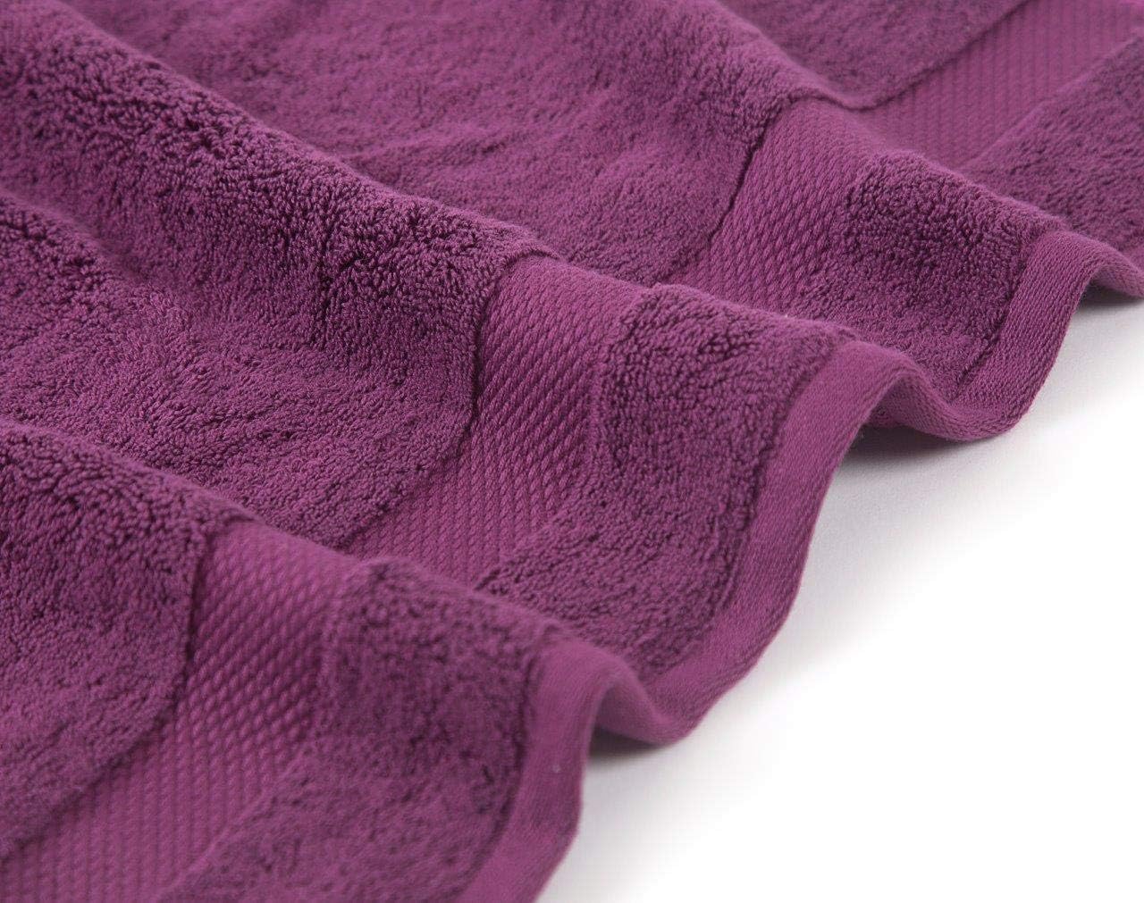 Bumble Luxury Thick Hand Towel - 20” x 30” | Heavy Weight | Luxury Bath Towel | 100% Combed Cotton | Ultra Soft & Highly Absorbent | 800 GSM | Violet Hand Towel - 1 Pack
