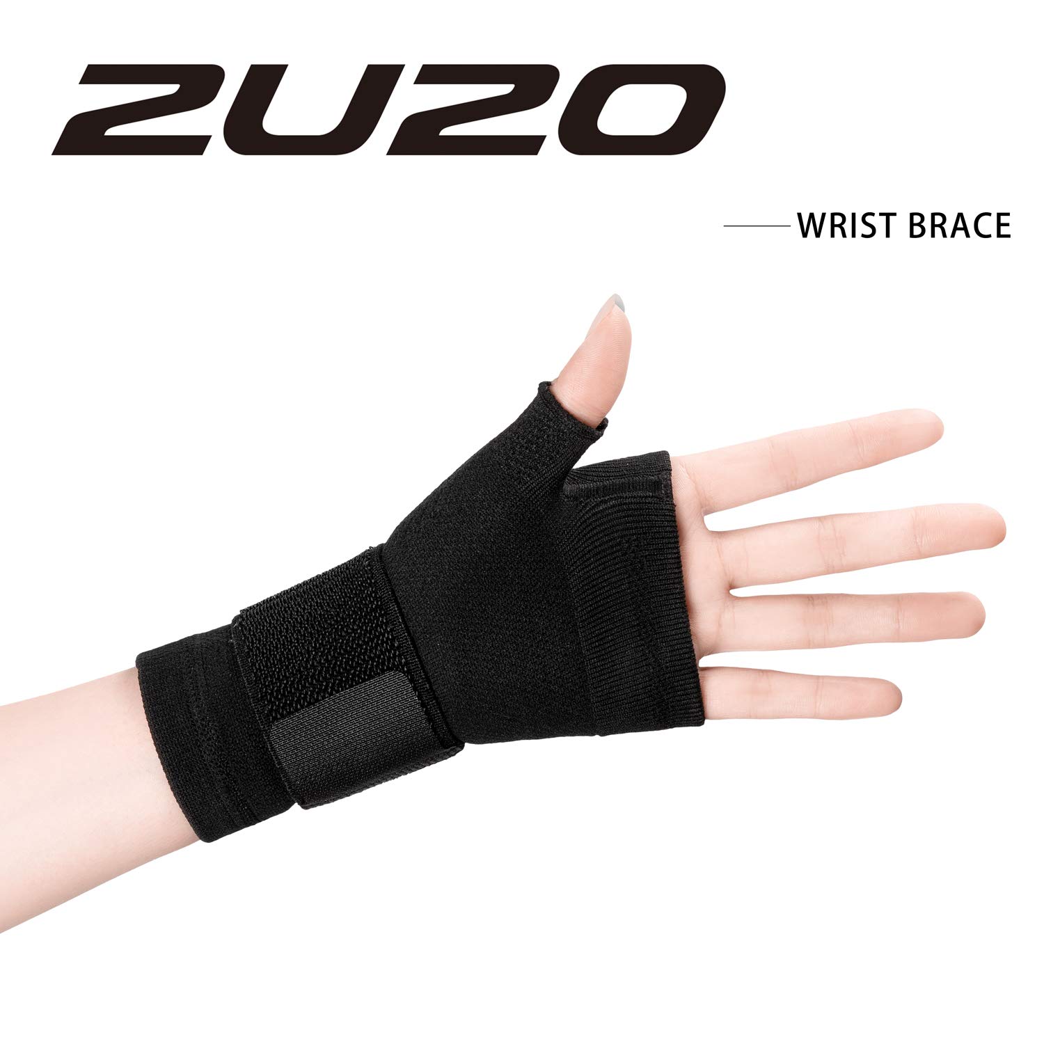 Compression Hand Support 2U2O Wrist Thumb Support Sleeve – Compression Hand Brace with Elastic ...
