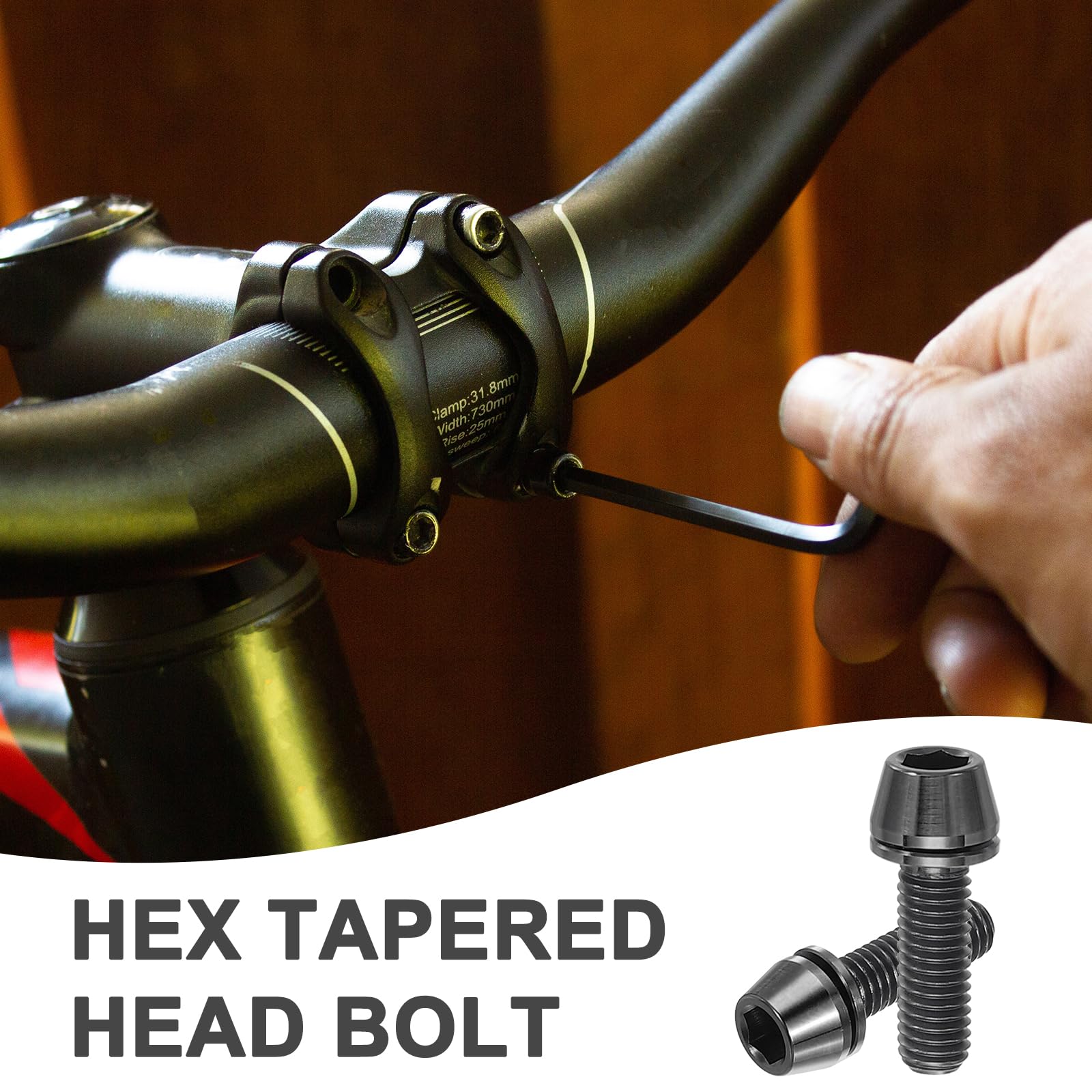 PATIKIL M5x16mm Titanium Bicycle Stem Bolt - Image 4