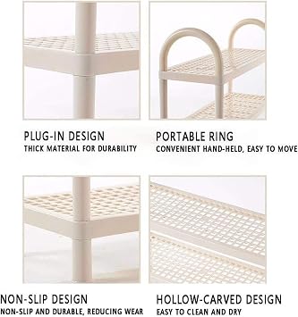 Shoe Racks Multi-layer Plastic Shoe Rack Storage Rack Modern Minimalist Home Shoe Stand For Narrow Entryway Hallway Shoe Shelf Living Room(55 x 20.3 x 95.8cm)