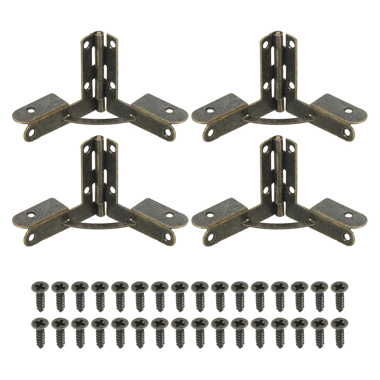 PATIKIL 90 Degree Folding Support Hinge 1.2" x 1.4"