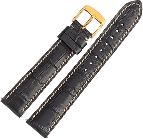 Miniatura 4 de WOCCI 18mm 20mm 22mm Watch Band Quick Release- Alligator Embossed Leather Watch Strap