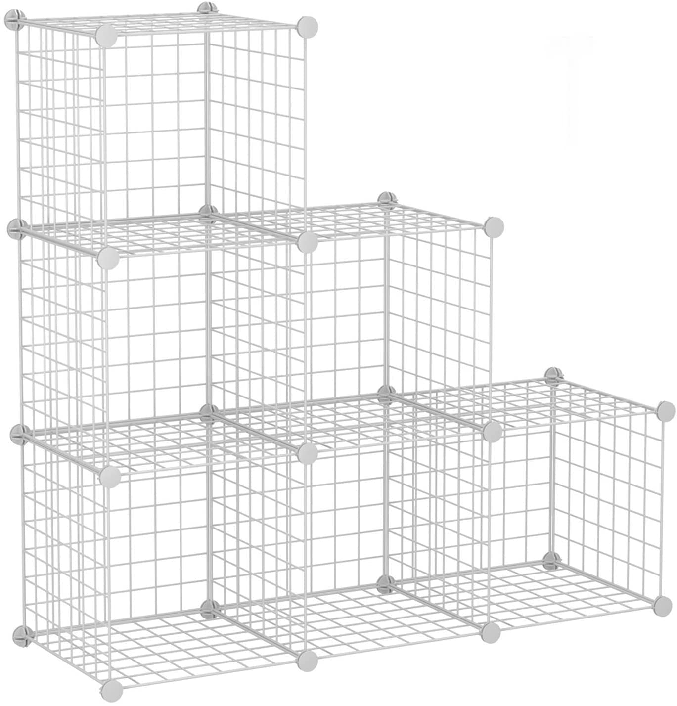 14"x14" Wire Grid Shelf Cubes, Patented Design, Sturdy and